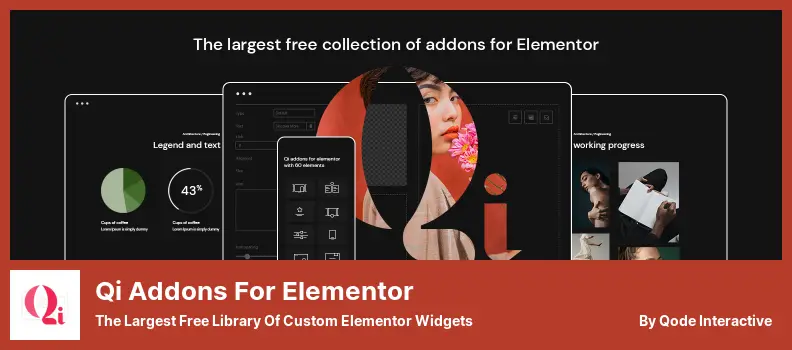 Qi Addons For Elementor Plugin - The Largest Free Library of Custom Elementor Widgets