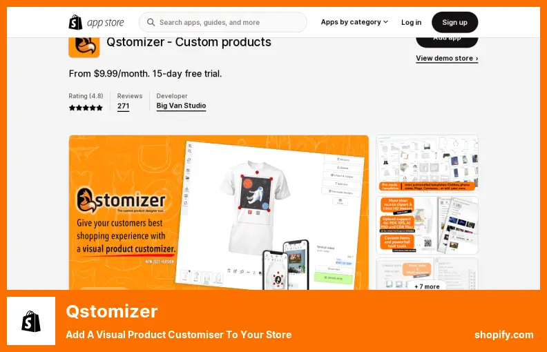 Qstomizer - Add a Visual Product Customiser to Your Store