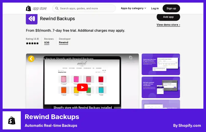 Rewind Backups - Automatic Real-time Backups