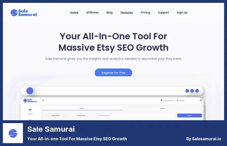Sale Samurai - Your All-in-one Tool for Massive Etsy SEO Growth