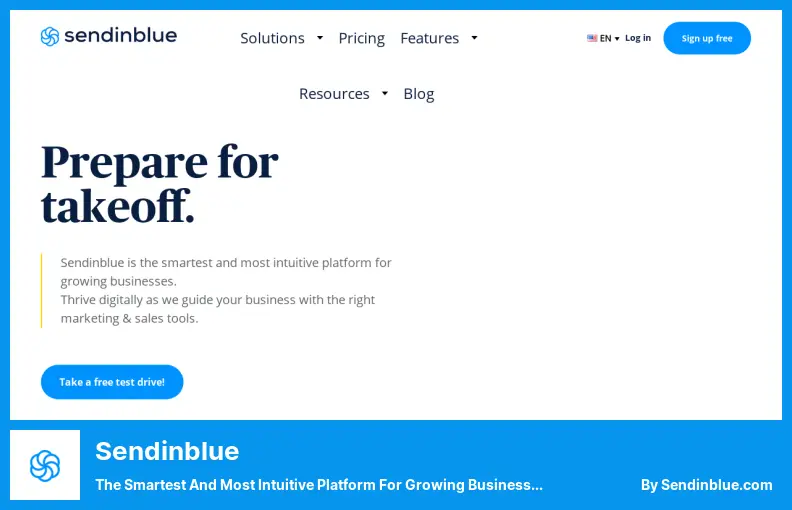 Sendinblue - The Smartest and Most Intuitive Platform for Growing Businesses