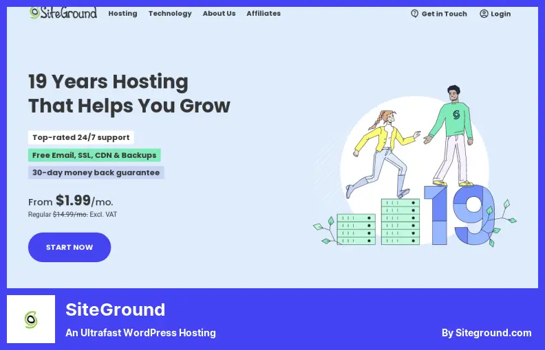 SiteGround - an Ultrafast WordPress Hosting