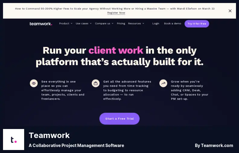 Teamwork - A Collaborative Project Management Software