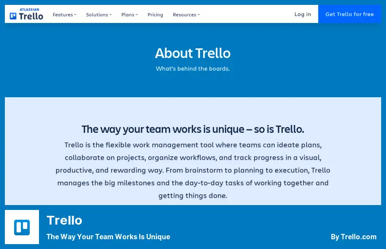 Trello - The Way Your Team Works is Unique