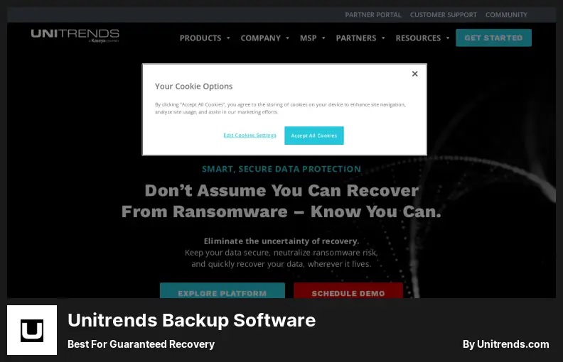 Unitrends Backup Software - Best for Guaranteed Recovery