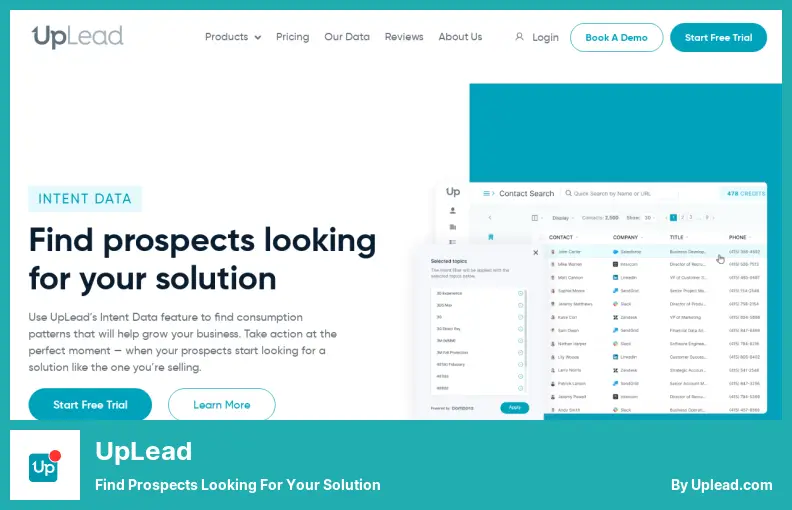 UpLead - Find Prospects Looking for Your Solution