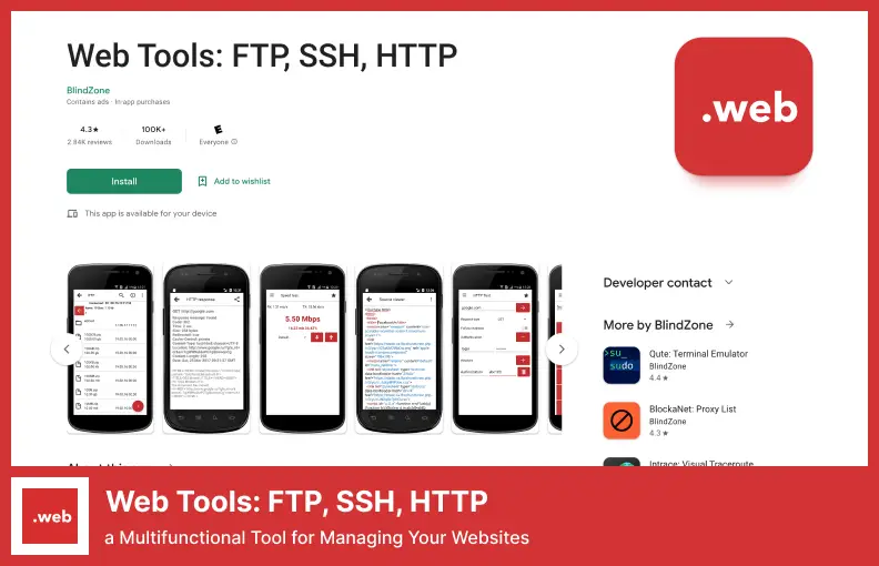 Web Tools: FTP, SSH, HTTP - a Multifunctional Tool for Managing Your Websites