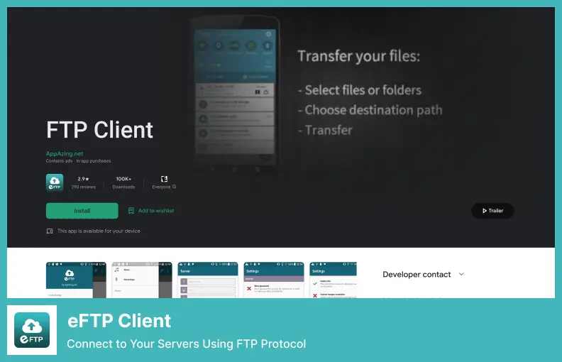 Easy FTP Client - Connect to Your Servers Using FTP Protocol