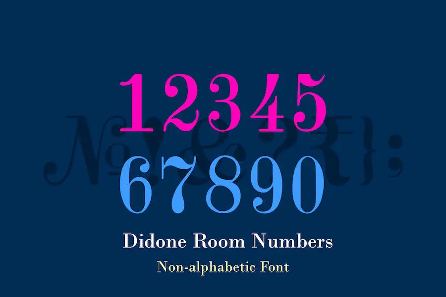 Didone Room Numbers - 