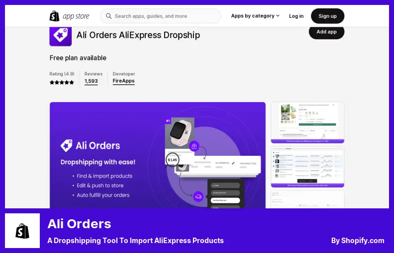 Ali Orders - a Dropshipping Tool to Import AliExpress Products