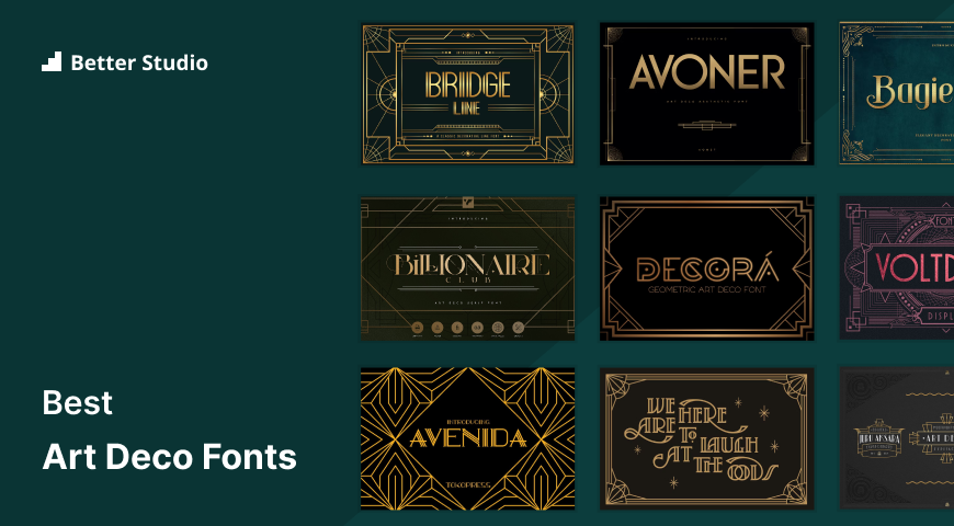 25 Best Deco Fonts For A Classic And Timeless Look