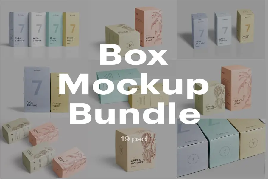 Box Mockup Bundle - 