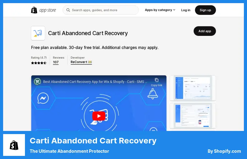 Carti Abandoned Cart Recovery - The Ultimate Abandonment Protector
