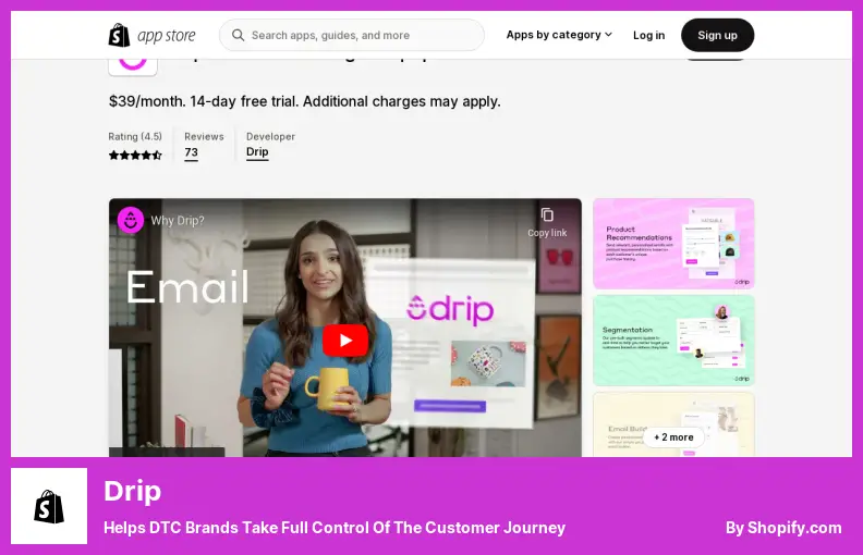 Drip - Helps DTC Brands Take Full Control of The Customer Journey