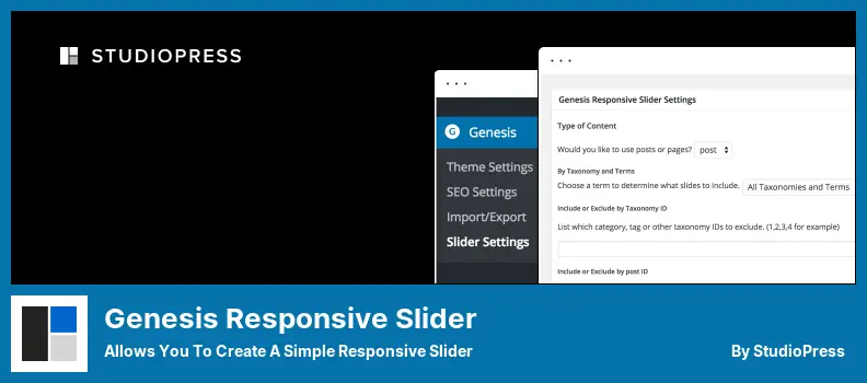Genesis Responsive Slider Plugin - Allows You to Create a Simple Responsive Slider