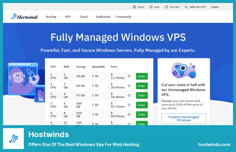 Hostwinds - Offers One of The Best Windows Vps for Web Hosting