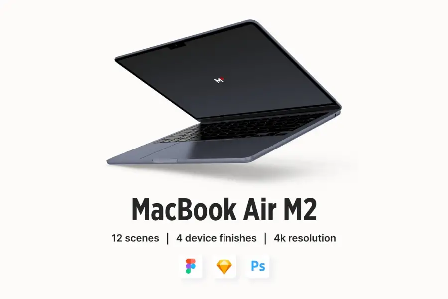 MacBook Air M2 Mockups - 