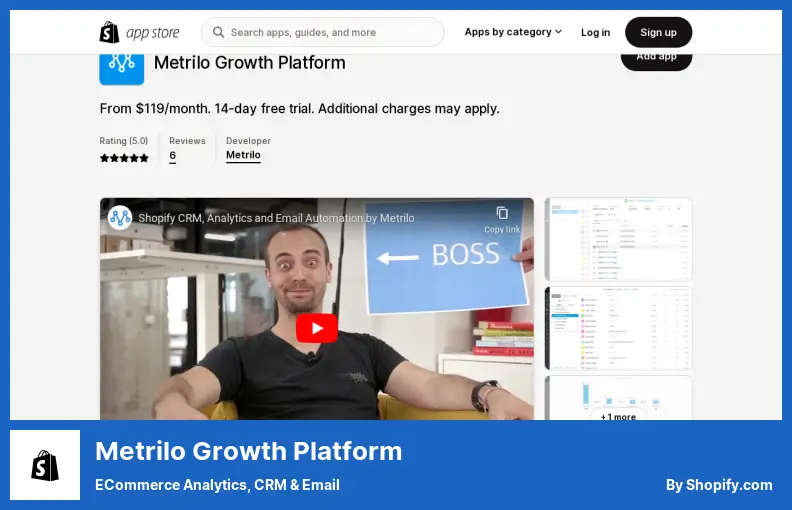 Metrilo Growth Platform - eCommerce Analytics, CRM & Email