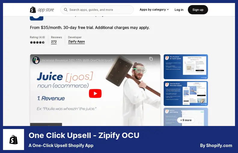 One Click Upsell ‑ Zipify OCU - a One-Click Upsell Shopify App