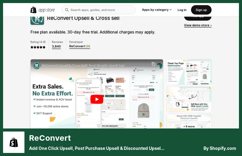 ReConvert - Add One Click Upsell, Post Purchase Upsell & Discounted Upsells