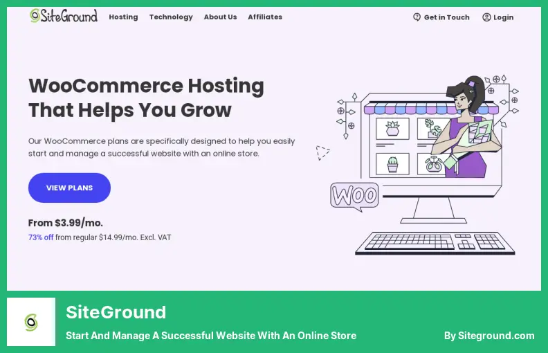 SiteGround - Start and Manage a Successful Website With an Online Store