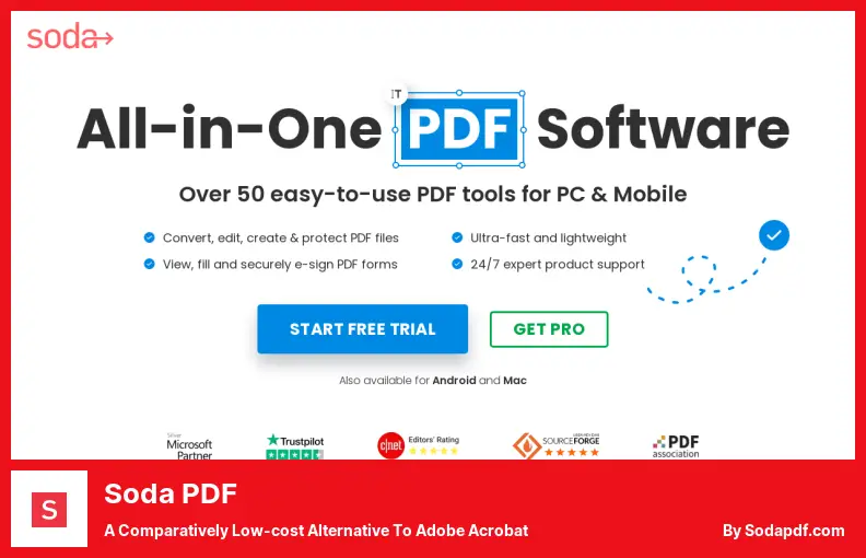 Soda PDF - a Comparatively Low-cost Alternative to Adobe Acrobat