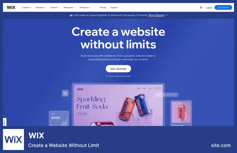 Wix - Create a Website Without Limit