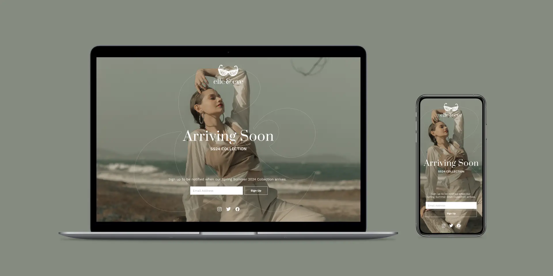 XIDE Elle&Eve - Fashion Landing Page UI Template - 