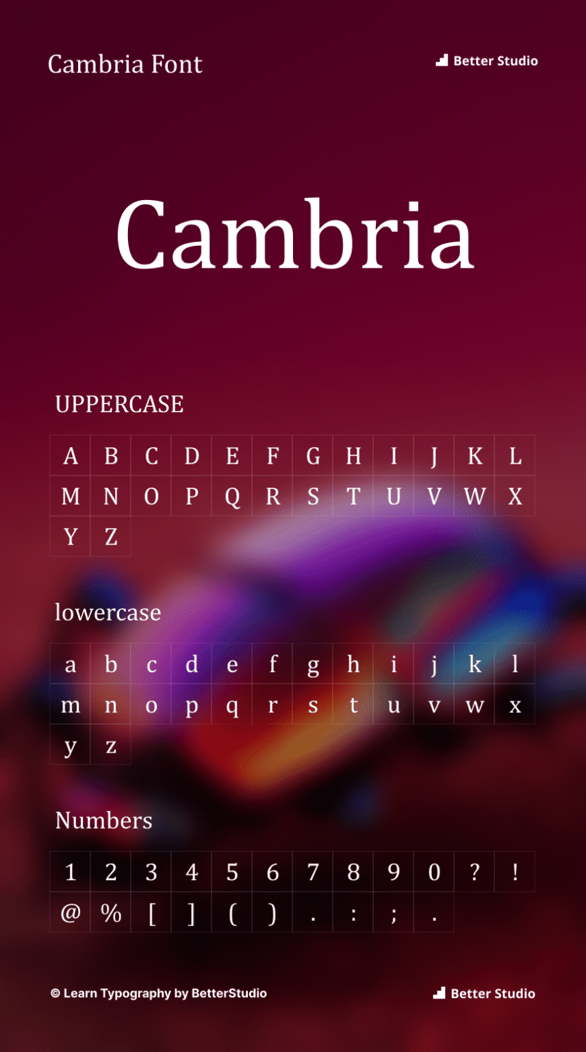 cambria font free download for mac