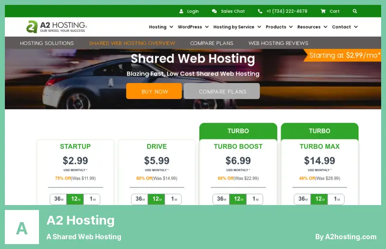 A2 Hosting - a Shared Web Hosting