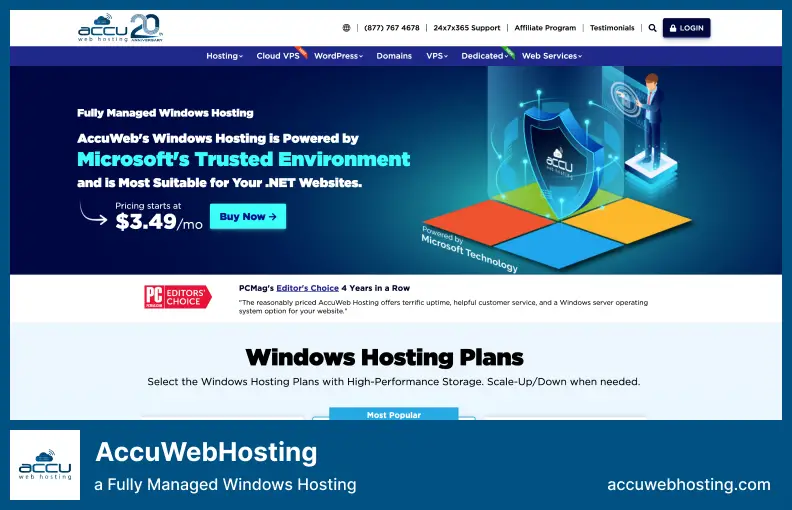 AccuWebHosting - a Fully Managed Windows Hosting