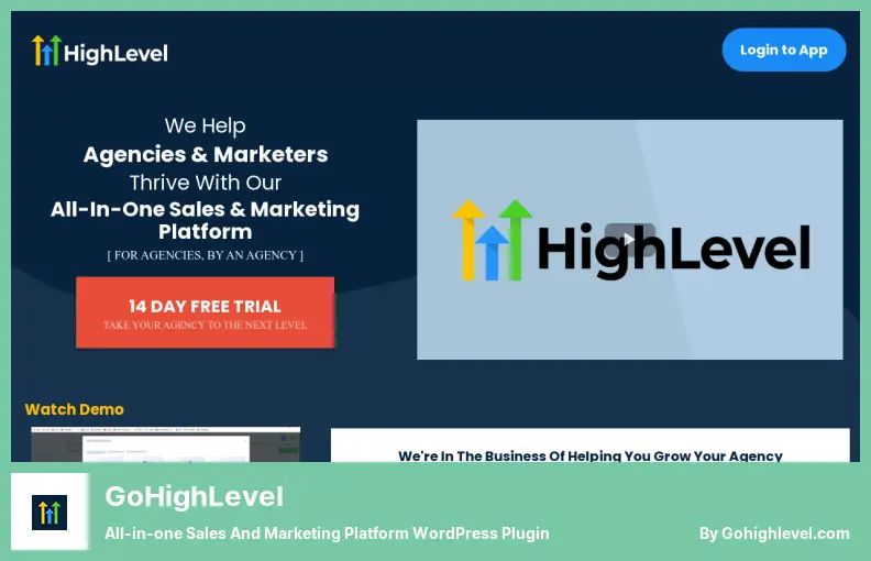 GoHighLevel Plugin - All-in-one Sales and Marketing Platform WordPress Plugin