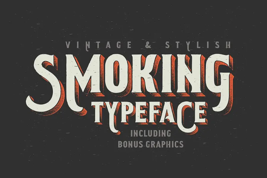Smoking typeface - 