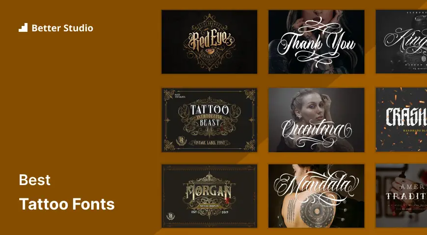 Best Tattoo Fonts in Canva - Canva Templates