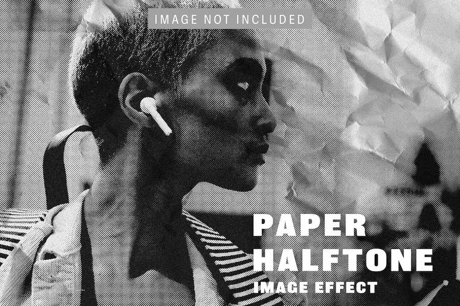 Paper Halftone Image Effect - 