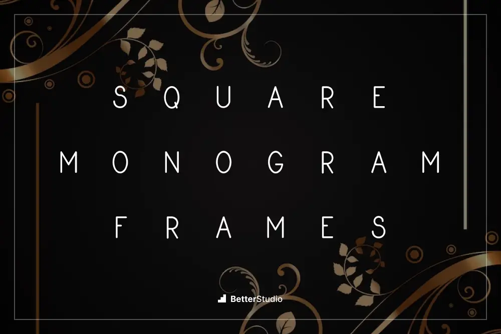 Square Monogram Frames - 