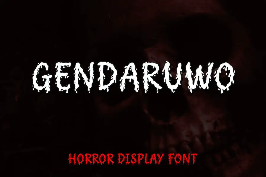 Gendaruwo Horror Display Font - 