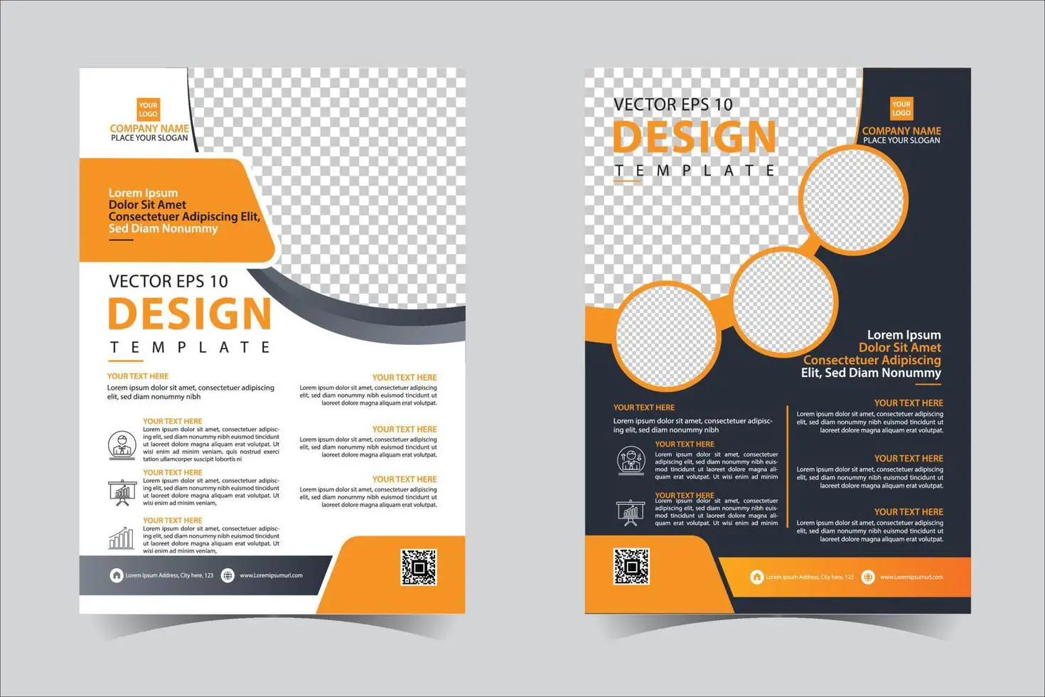 brochure flyer design template - 