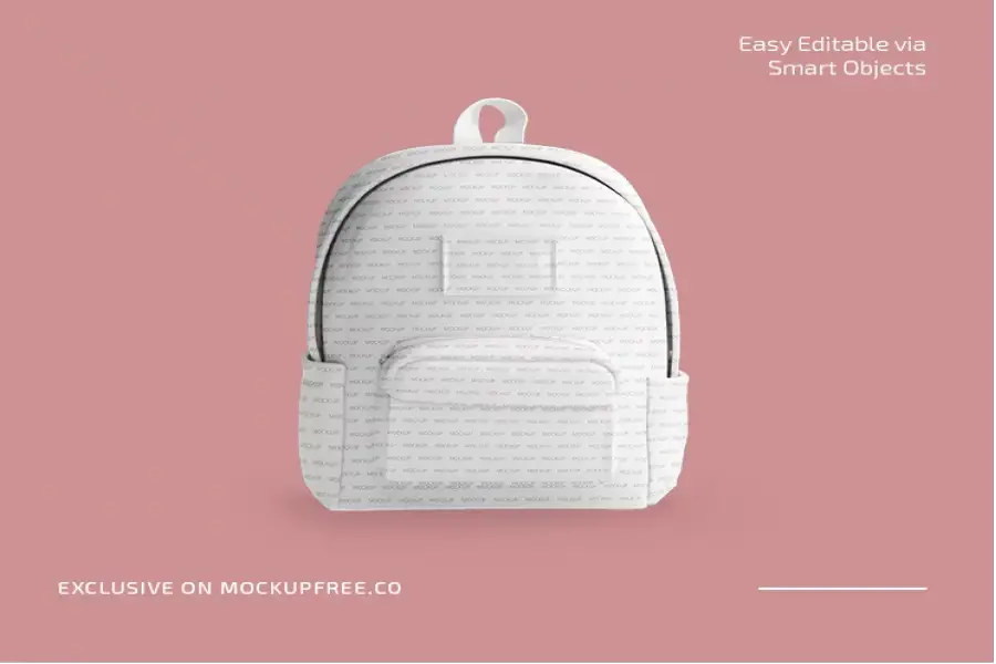Free School Backpack Mockup - 