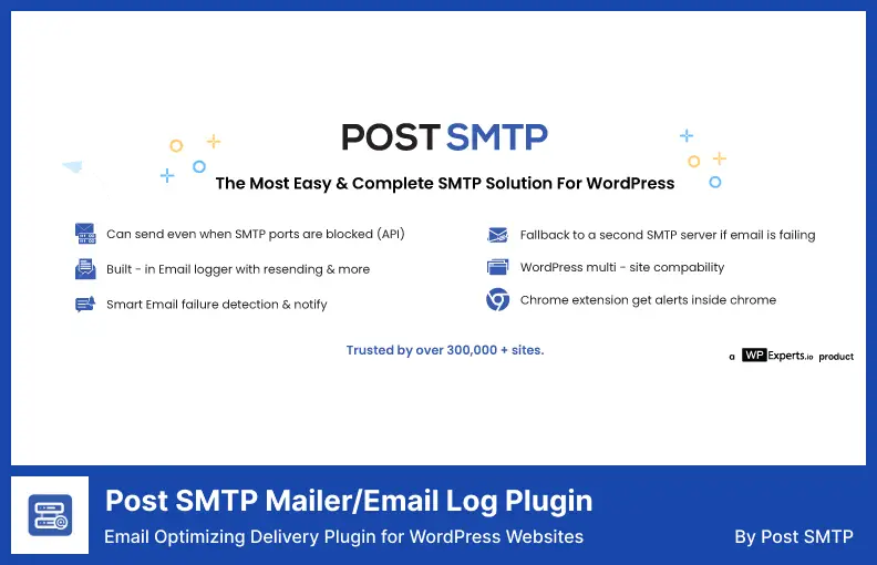 Post SMTP Mailer/Email Log Plugin - Email Optimizing Delivery Plugin for WordPress Websites
