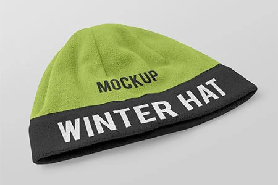 2 Free Winter Hat Mockups - 