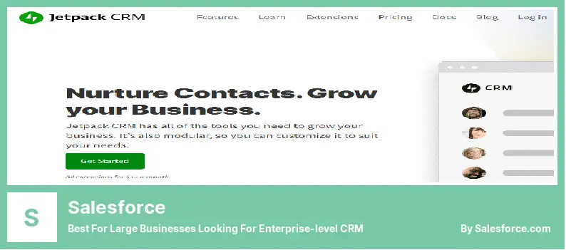 Salesforce Plugin - Best for Large Businesses Looking for Enterprise-level CRM