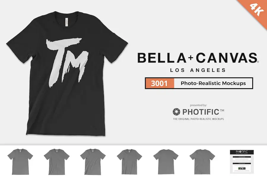 Bella + Canvas 3001 T Shirt Mockups - 