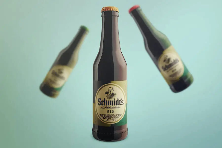 Realistic Beer Bottle Mock-Up Template - 