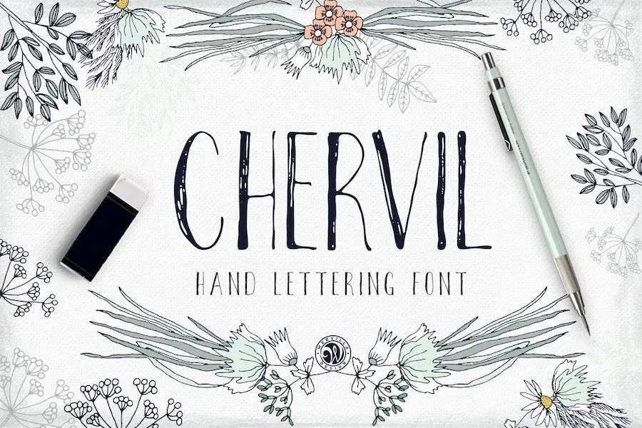 Chervil hand lettering - 