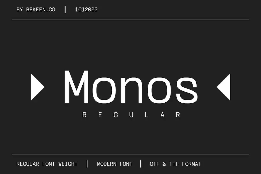 Monospace Font - 