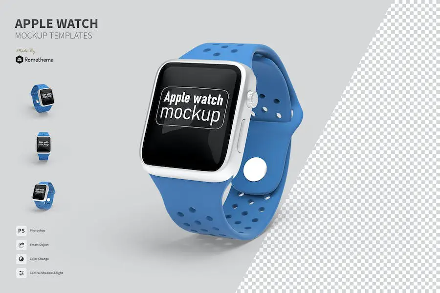 iPhone & Apple Watch Mockups | DesignerMill