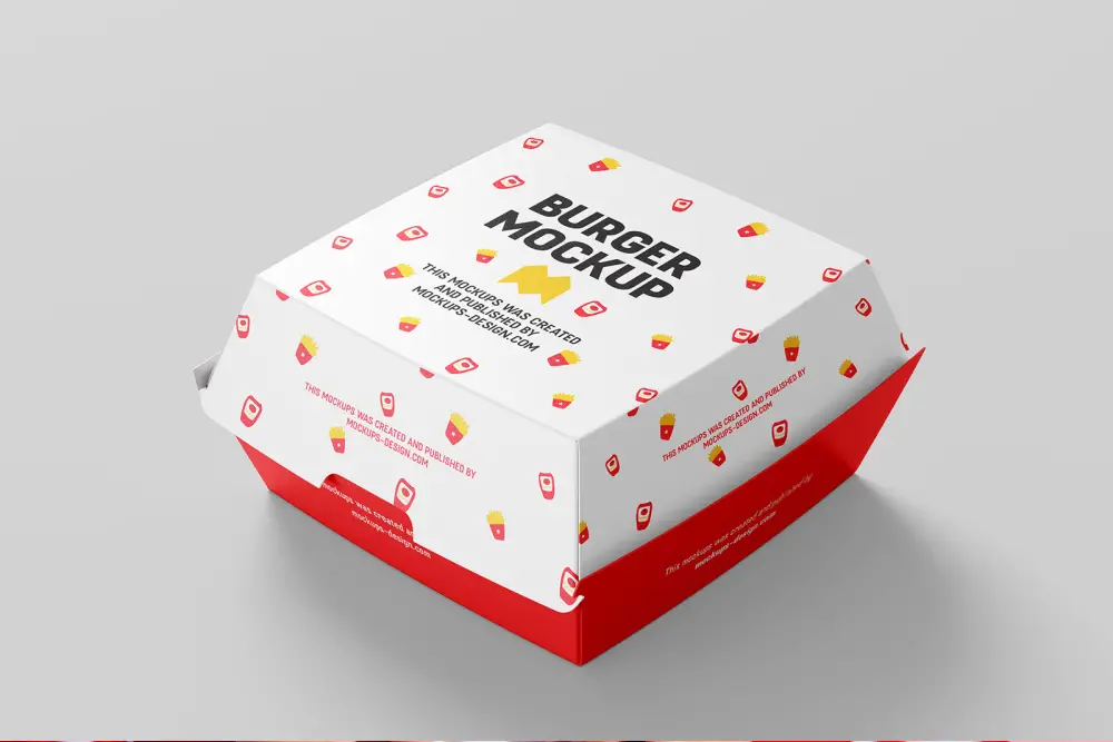 Burger box mockup - 