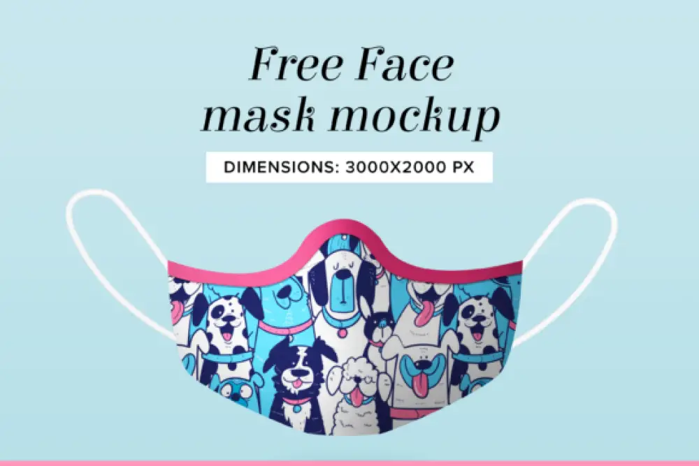 Face Mask Photoshop Mockup - 