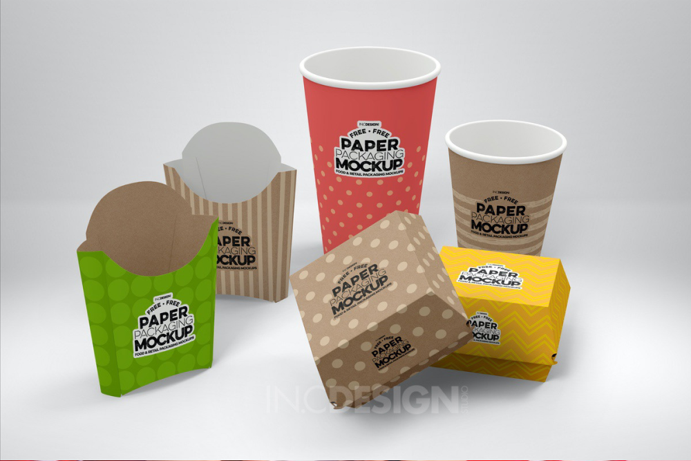 Free Mockup TemplateFast Food Branding and Packaging - 
